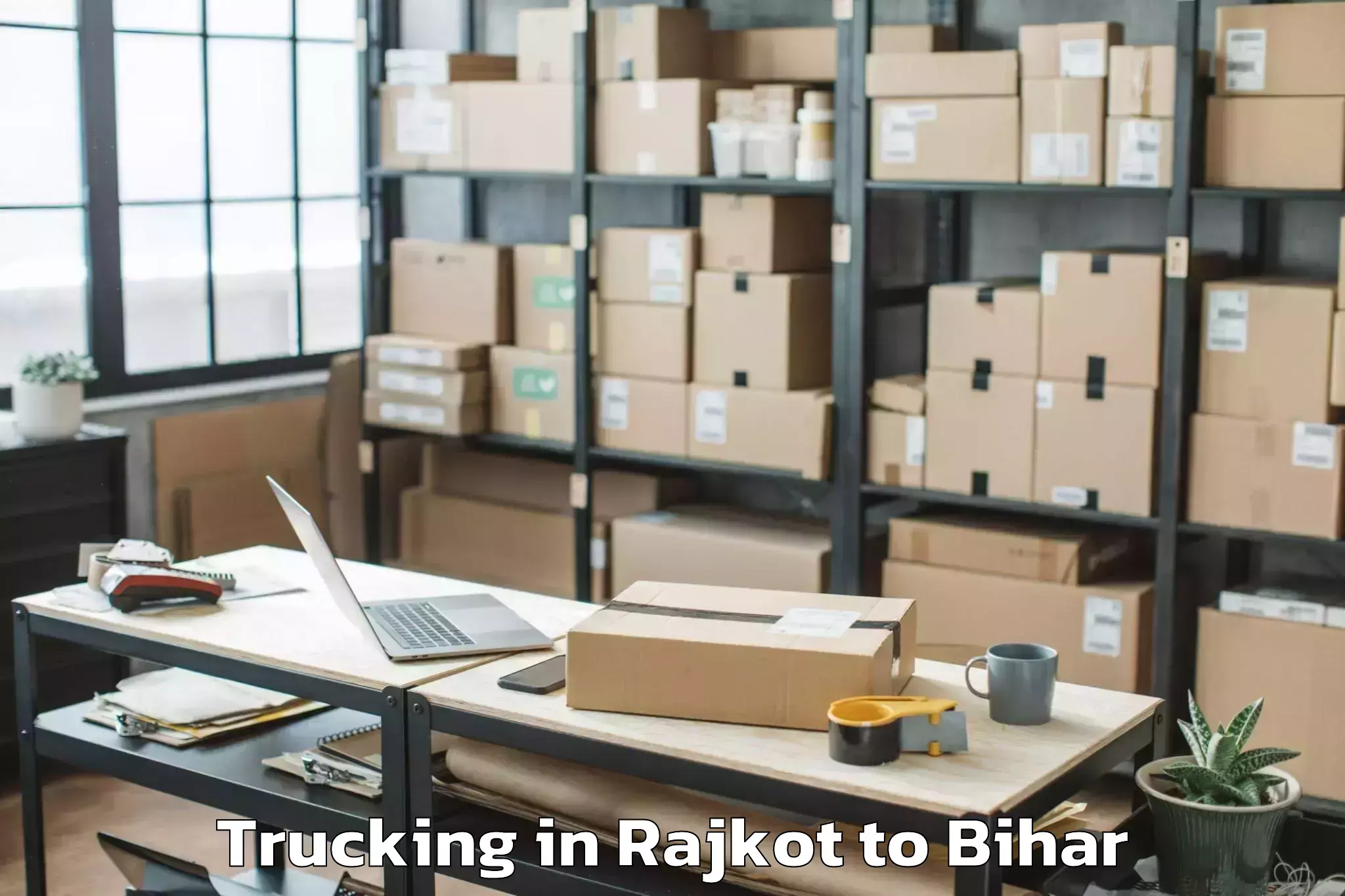 Book Rajkot to Manjhaul Trucking